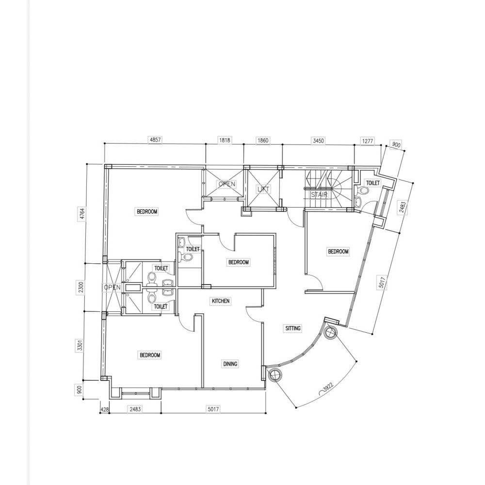 3+1 Bedroom Apartment in Machchangolhi — Machchangolhi