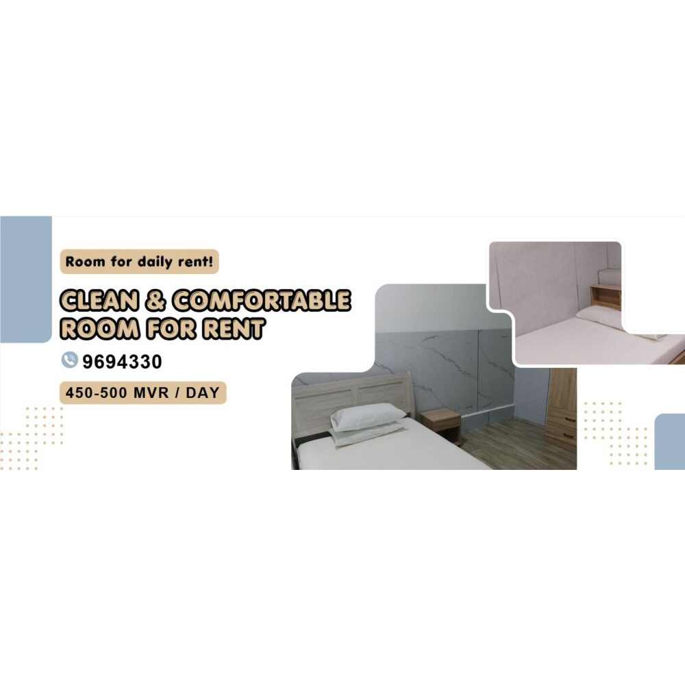 Daily room for rent — Malé — Maafannu