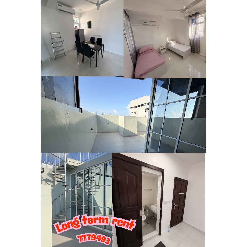 One room bug apartment with huge terrace — Malé — Maafannu