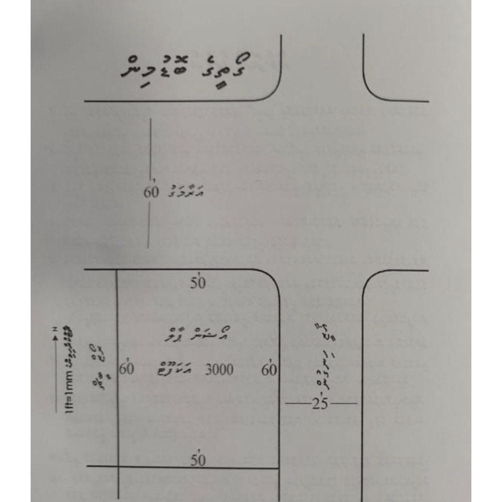 Prime Corner Land for Sale(Lease) HDh. Hanimaadhoo — Haa Dhaal