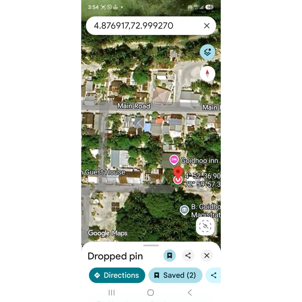 2800+ sq.ft Land Plot Baa. Goidhoo for Long Term Lease — Baa