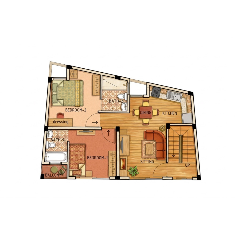 2 Bedroom Apartment — Malé — Maafannu
