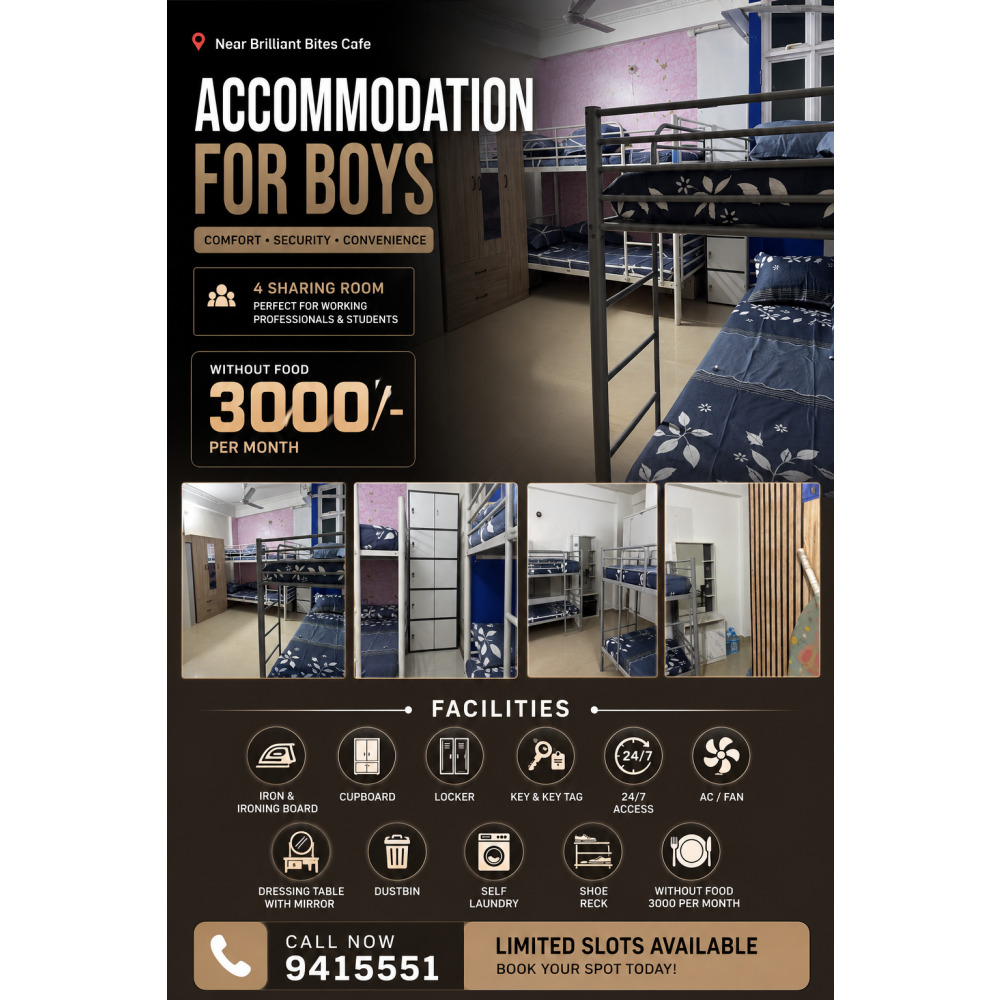 BOYS SHARED ACCOMMODATION AVAILABLE — Malé — Maafannu