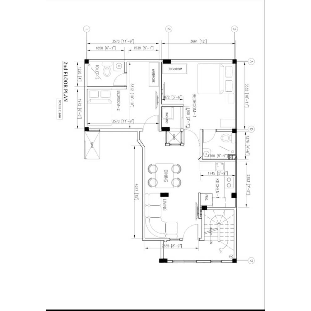 2 Room apartment for rent available from Henveyru 1st floor — Malé — Henveiru