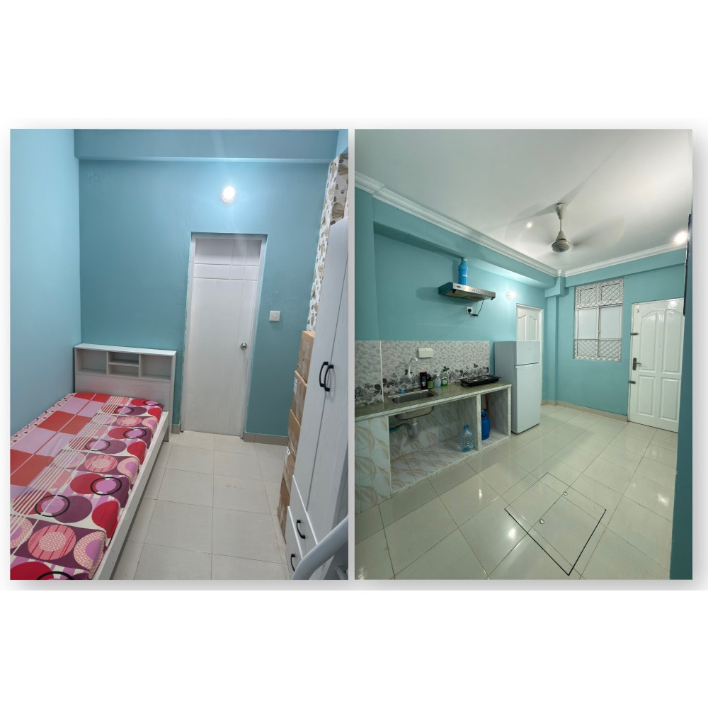 GROUND FLOOR -FURNISHED 01 ROOM FOR RENT IN MAL FROM TWO ROOM APARTMENT — Malé — Maafannu