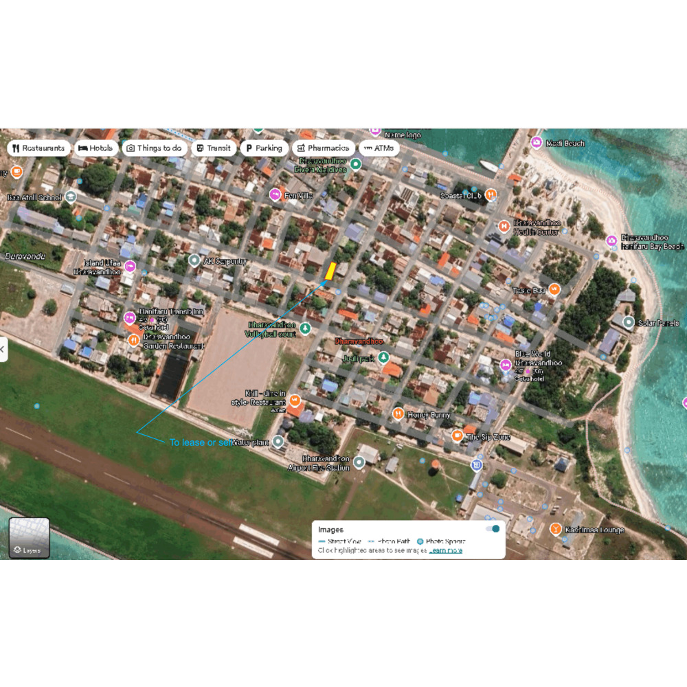 1527 sq feet land for long term lease fromdharavandhoo island — Malé