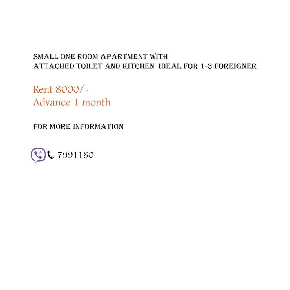 1 Room Apartment for Small family foreigners in male' — Malé — Machchangolhi