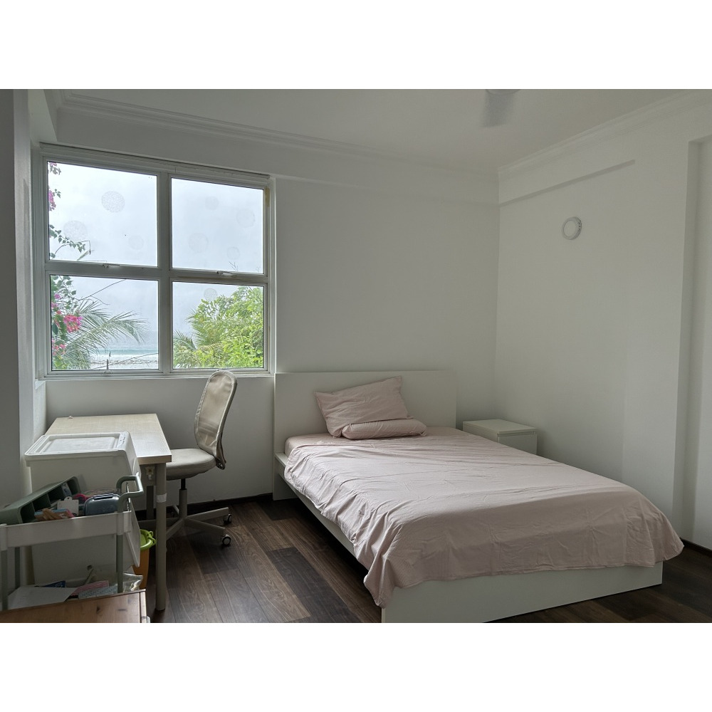 3 bedroom furnished apartment for rent. hulhumale' ph 1. beach front. — Hulhumalé
