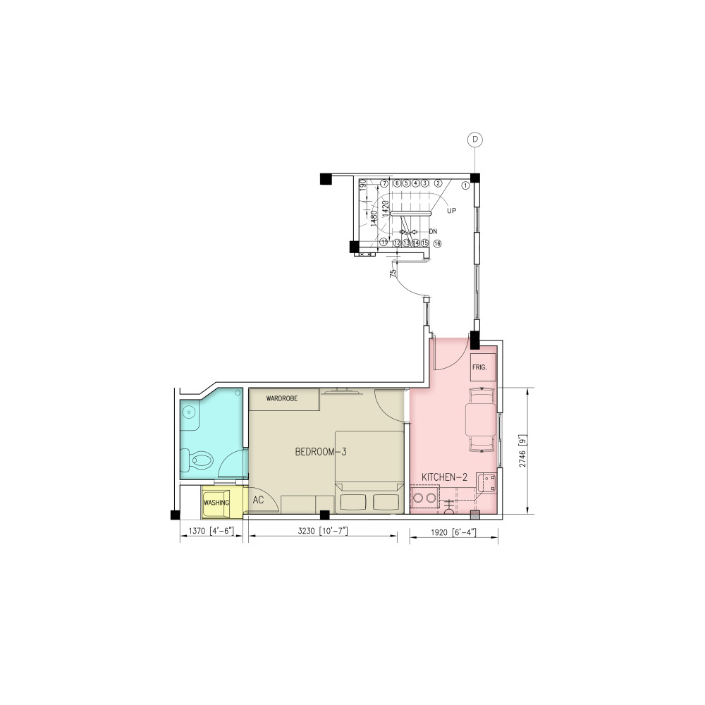 Single apartment available from Henveyru 2nd Floor — Malé — Henveiru