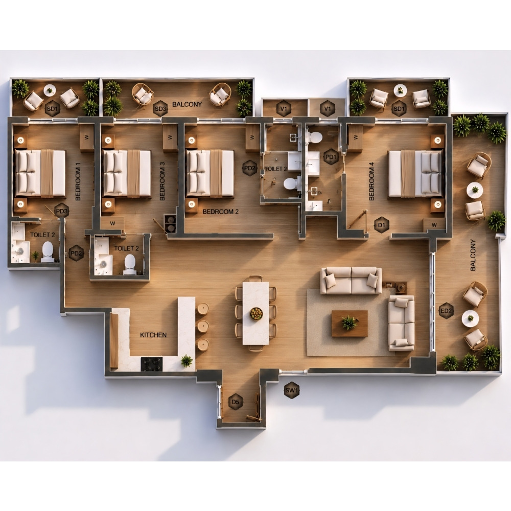 Brand-New Luxury 4 Bedroom Apartment for 6.5 mil — Hulhumalé