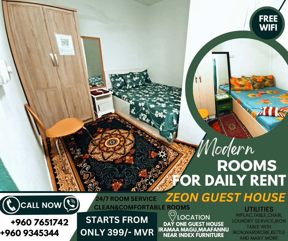 MN-2 ROOM FOR DAILY/HOURLY RENT CALL FOR BOOKING — Malé — Maafannu