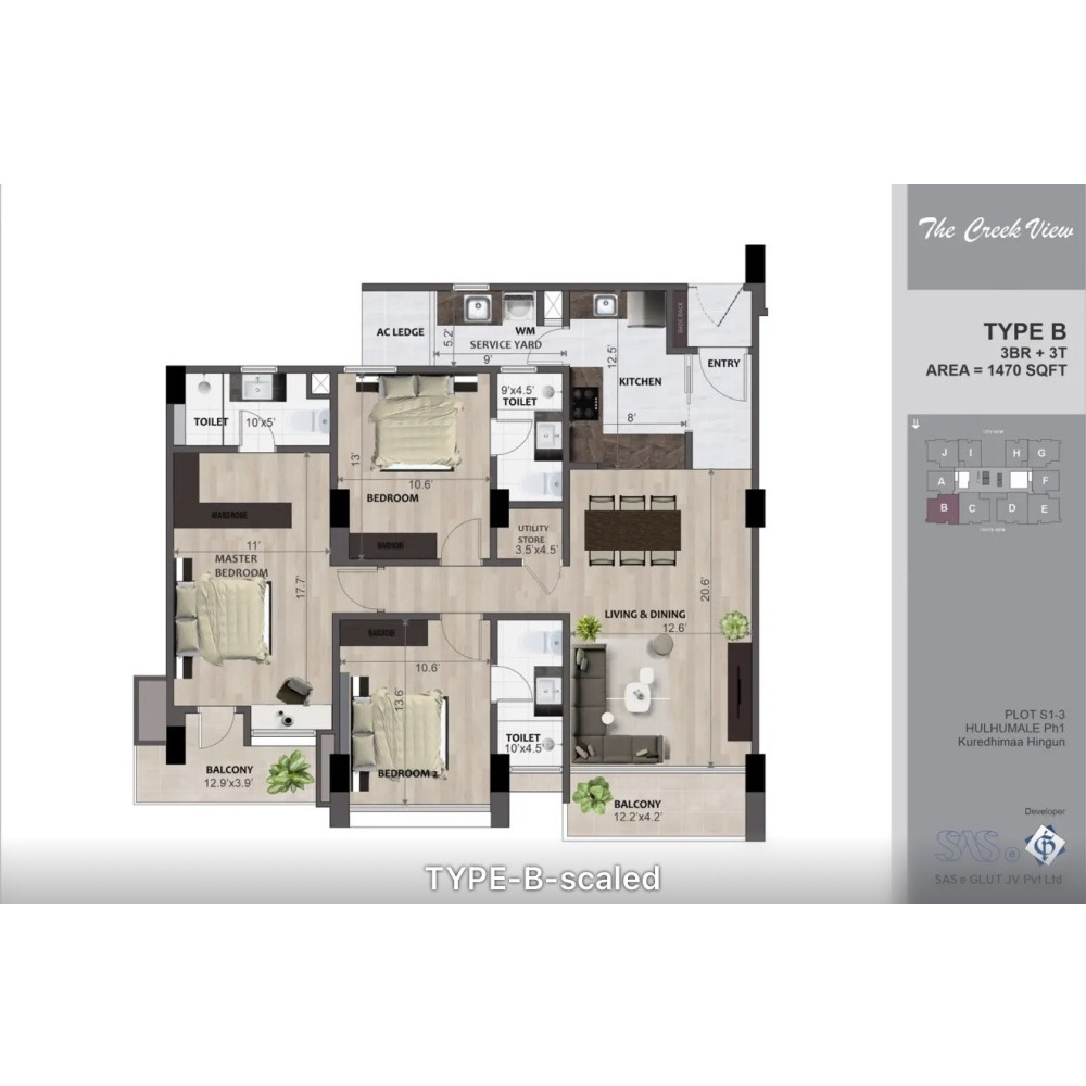 WANTED: 3BR Corner Apartment at The Creek View (Creek-Facing) — Hulhumalé