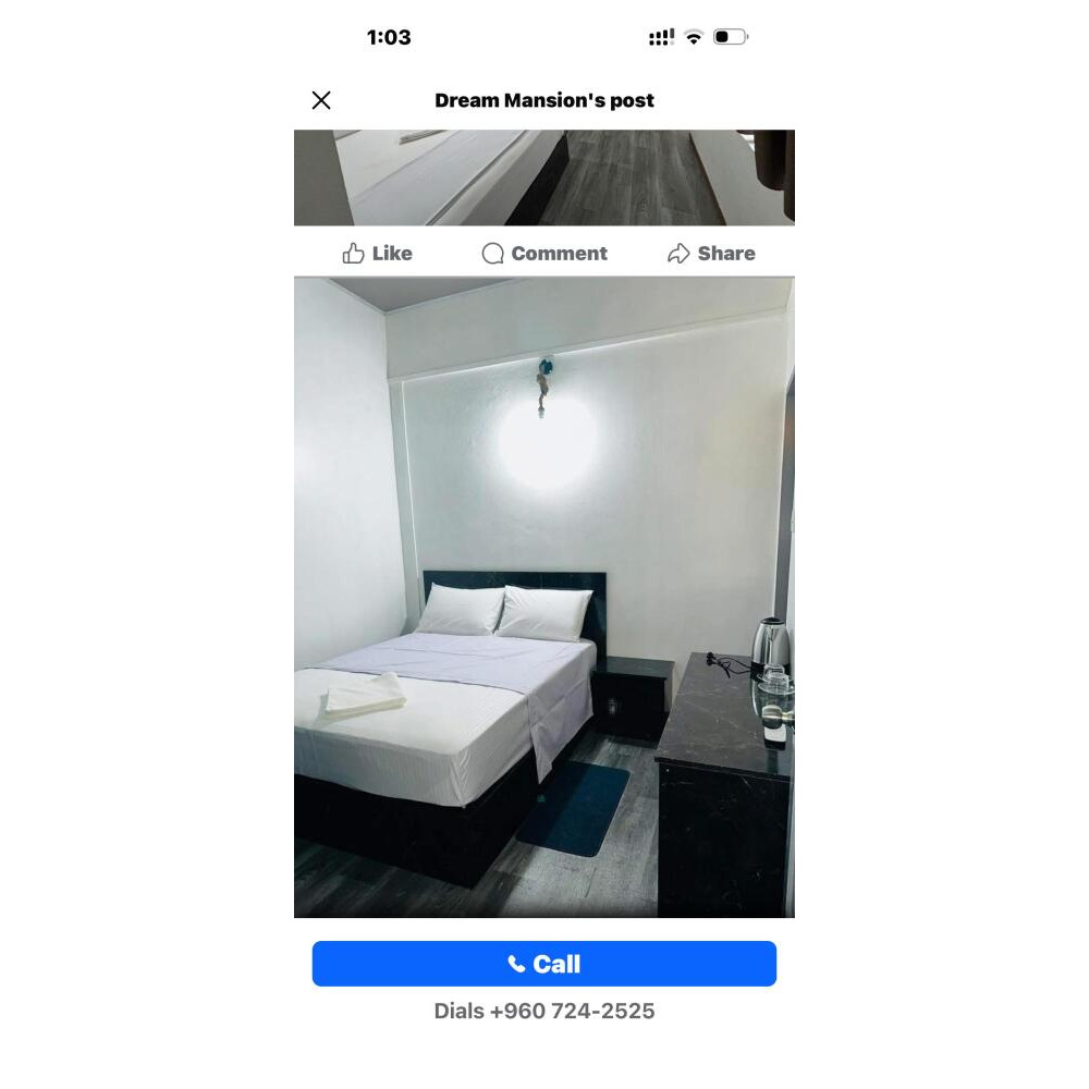 Daily for room rent — Malé — Galolhu