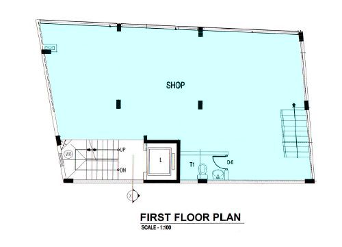 Ground and first floor H. Dhanvaruge Commercial Space Shop office showroom — Malé — Henveiru