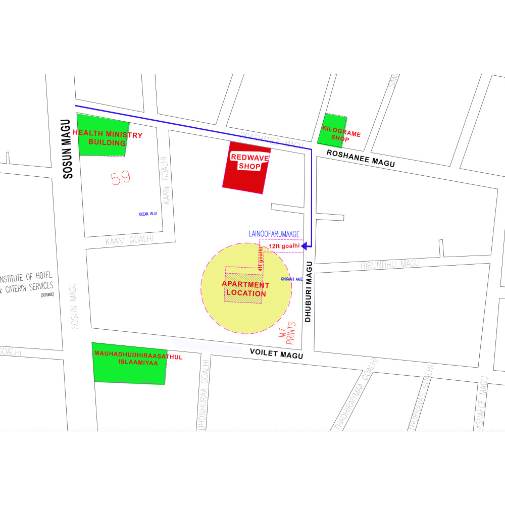 Single apartment available from Henveyru 2nd Floor — Malé — Henveiru