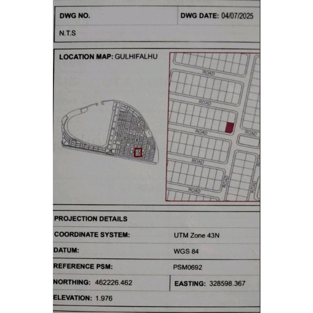 Land for lease in Gulhifalhu — Malé