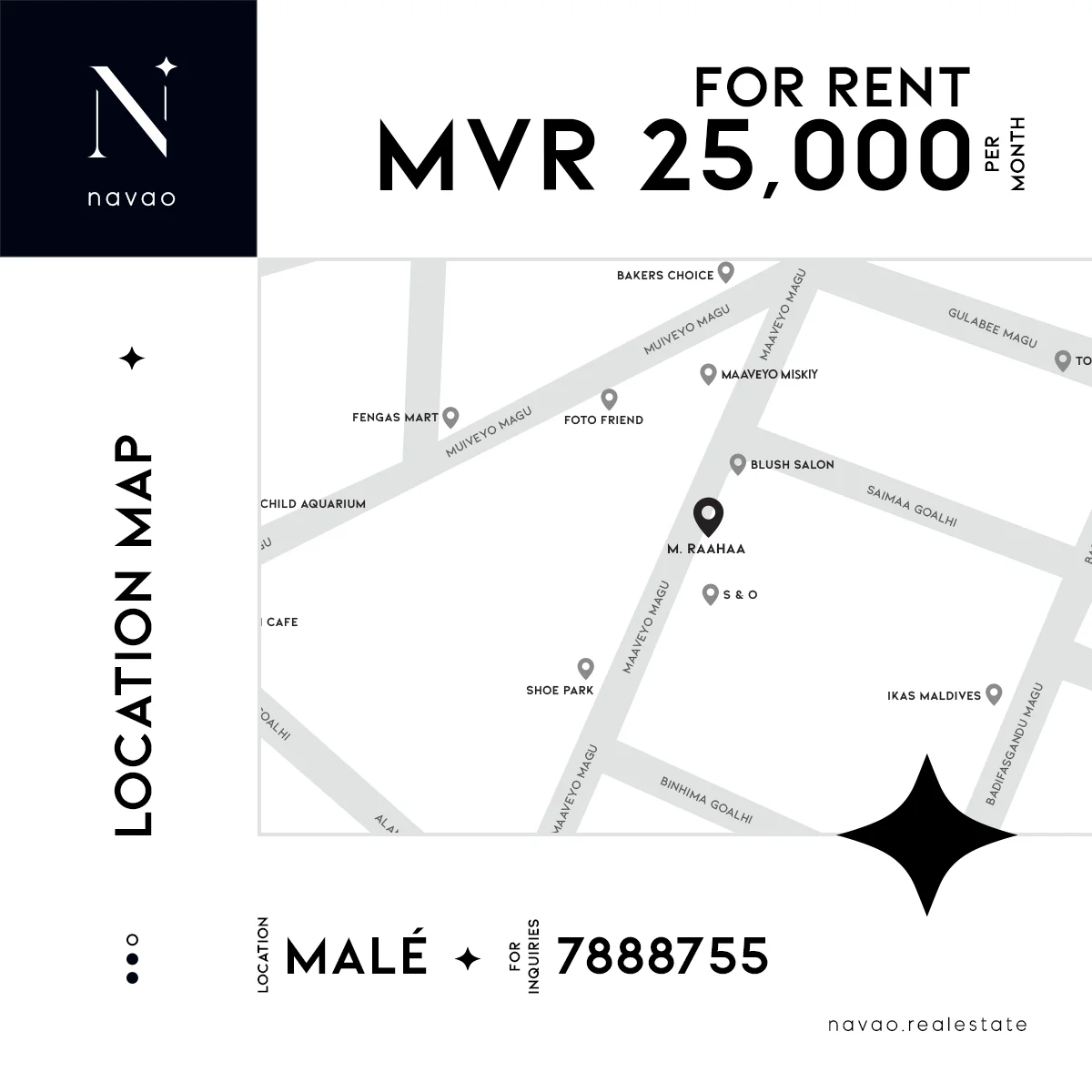 Commercial Space for Rent - First Floor — Malé — Machchangolhi
