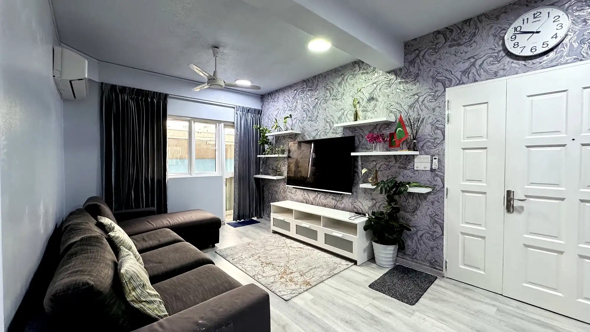 Fully Furnished 3 BR for Rent (ML 340) — Fw Rehendhi Flat 1